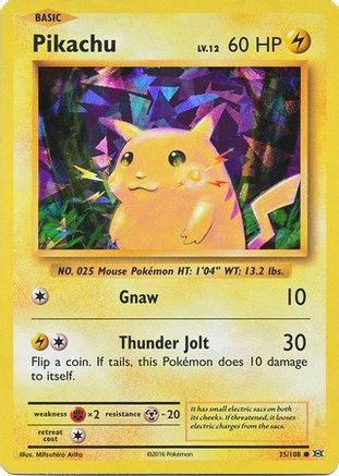 Image of Pikachu 035/108  - Holofoil Deck Exclusives - Holo Rare
