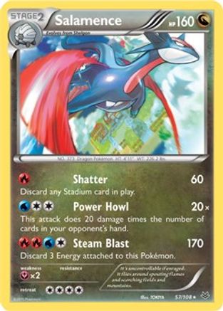 Image of Salamence 057/108  Deck Exclusives - Rare
