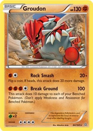 Image of Groudon 084/160  - Holofoil Deck Exclusives - Holo Rare