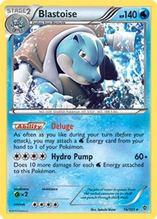 Image of Blastoise 016/101  Deck Exclusives - Rare