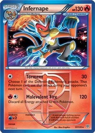 Image of Infernape 017/135  Deck Exclusives - Rare