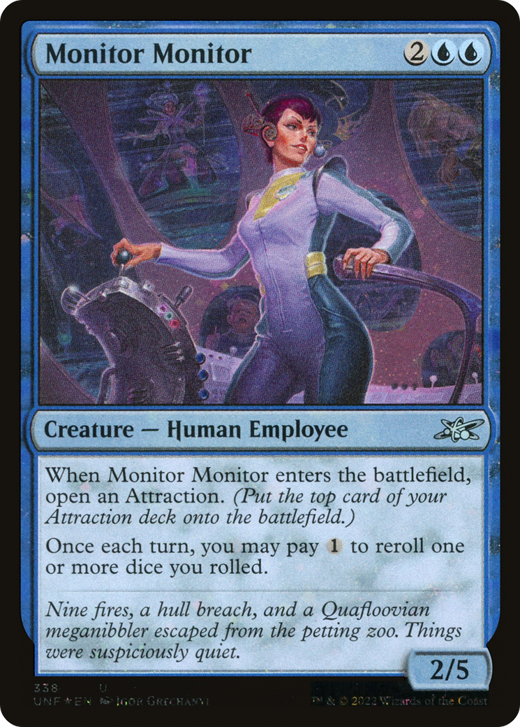 Image of Monitor Monitor (Galaxy Foil) (UNF-338) - Unfinity Foil
