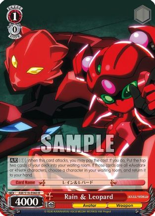 Image of Rain & Leopard (AW/S18-E060 R) - Accel World
