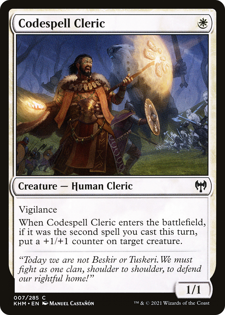 Image of Codespell Cleric (KHM-007) - Kaldheim