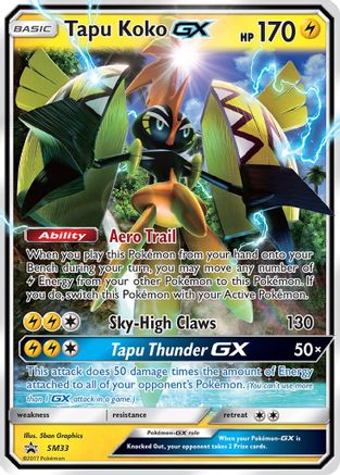 Image of Tapu Koko GX SM33  - Holofoil SM Promos - Promo
