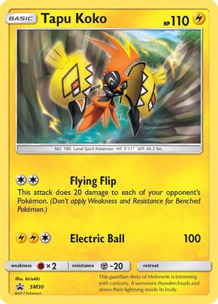 Image of Tapu Koko SM30  - Holofoil SM Promos - Promo