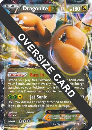 Image of Dragonite EX 074/111  - Holofoil Jumbo Cards - Promo
