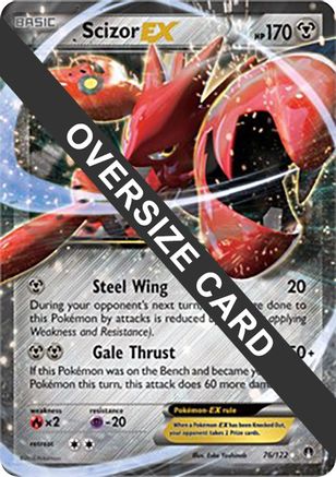 Image of Scizor EX 076/122  - Holofoil Jumbo Cards - Promo