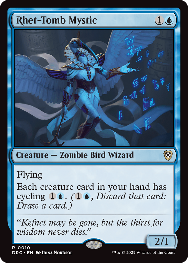 Image of Rhet-Tomb Mystic (DRC-010) - Commander: Aetherdrift