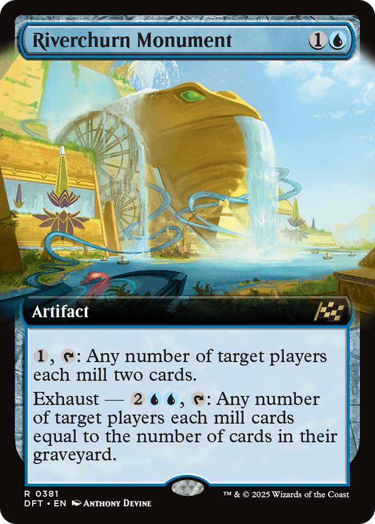 Image of Riverchurn Monument (Extended Art) (DFT-381) - Aetherdrift: (Extended Art) Foil