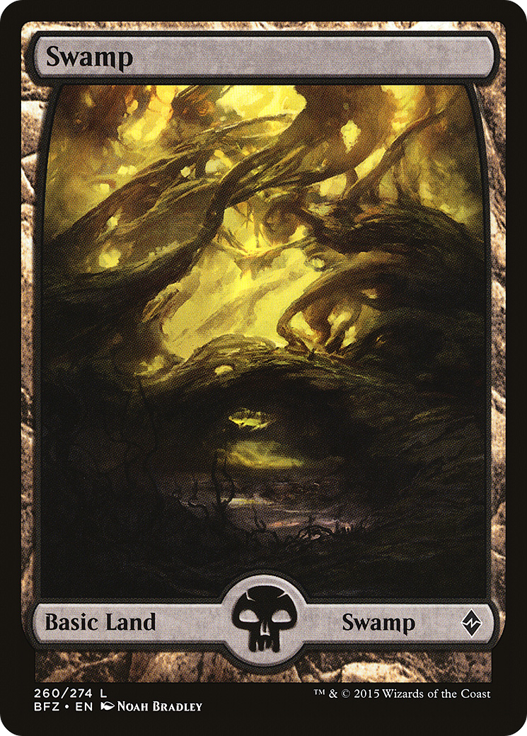Image of Swamp (260) - Full Art (BFZ-260) - Battle for Zendikar Foil