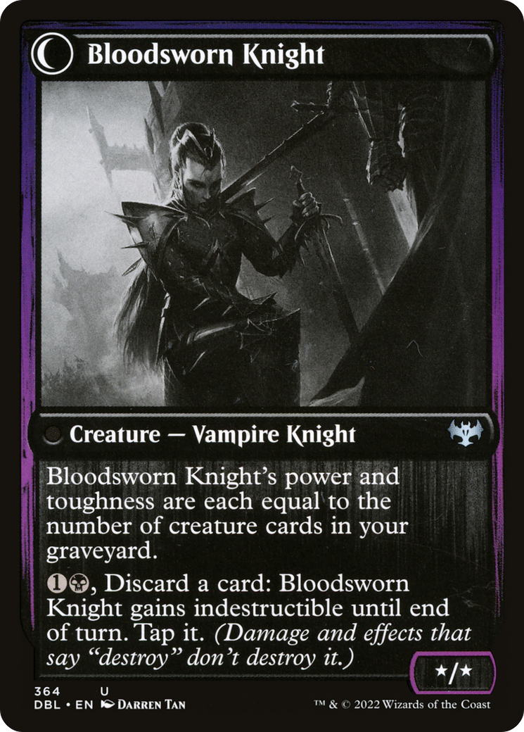 Image of Bloodsworn Squire (DBL-364) - Innistrad: Double Feature: (Double Faced Transform) Foil