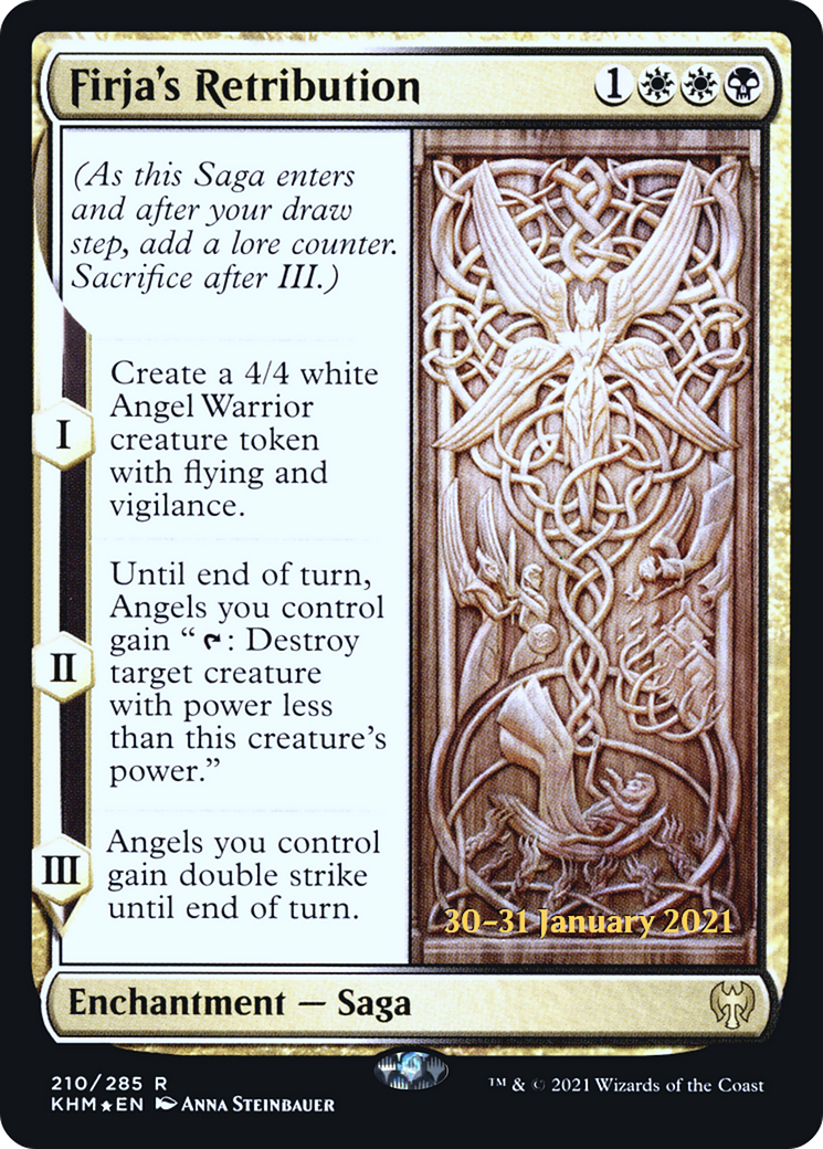 Image of Firja's Retribution (PRE-210) - Kaldheim Promos Foil