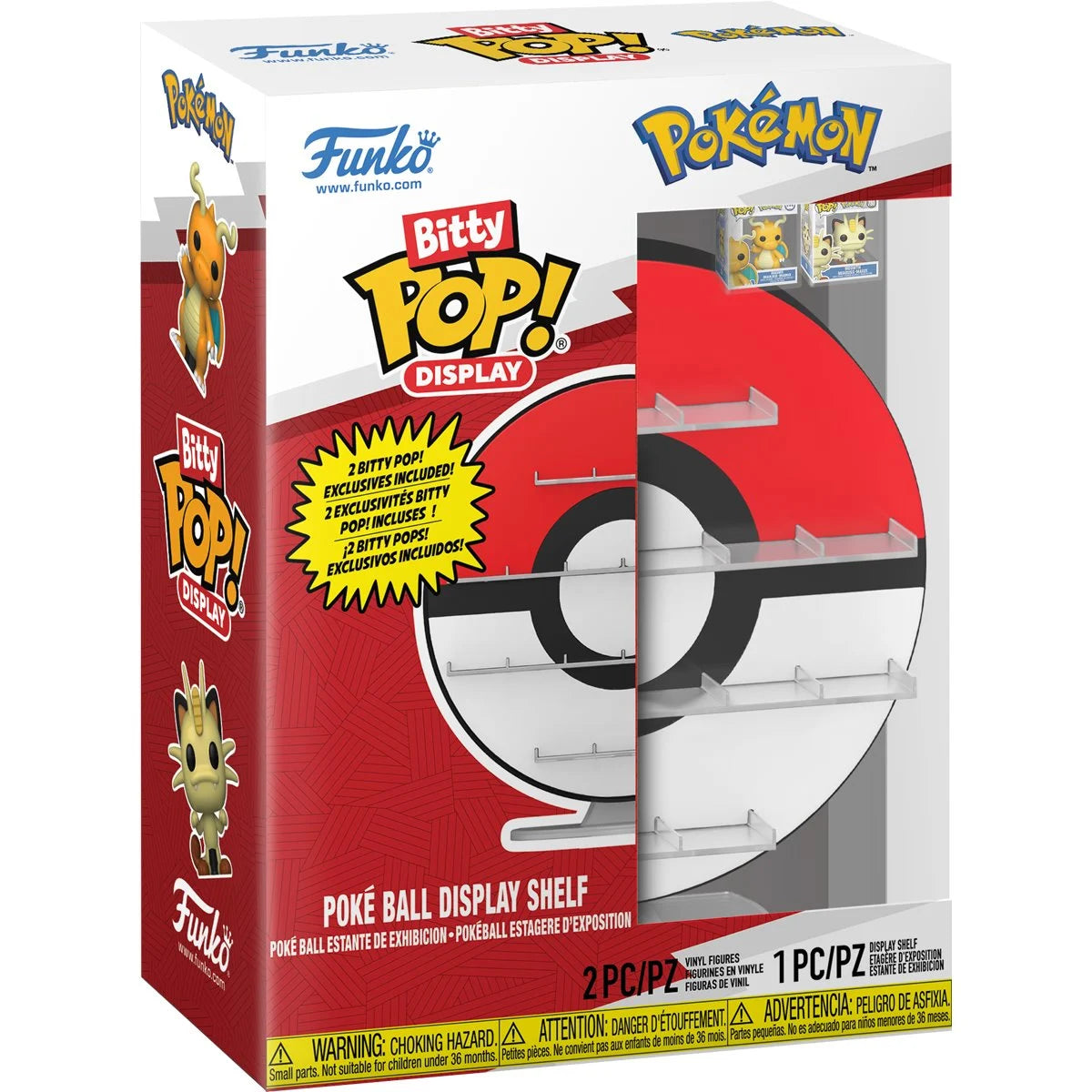 Image of Pokemon Poke Ball Funko Bitty Pop! Display Shelf