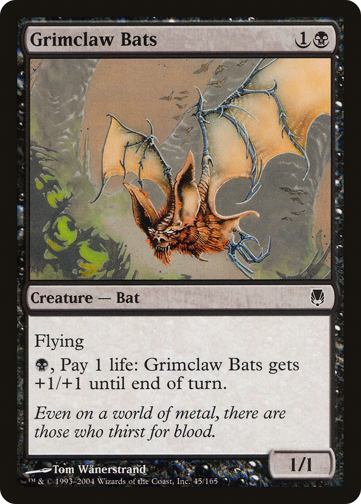 Image of Grimclaw Bats (DST-045) - Darksteel Foil