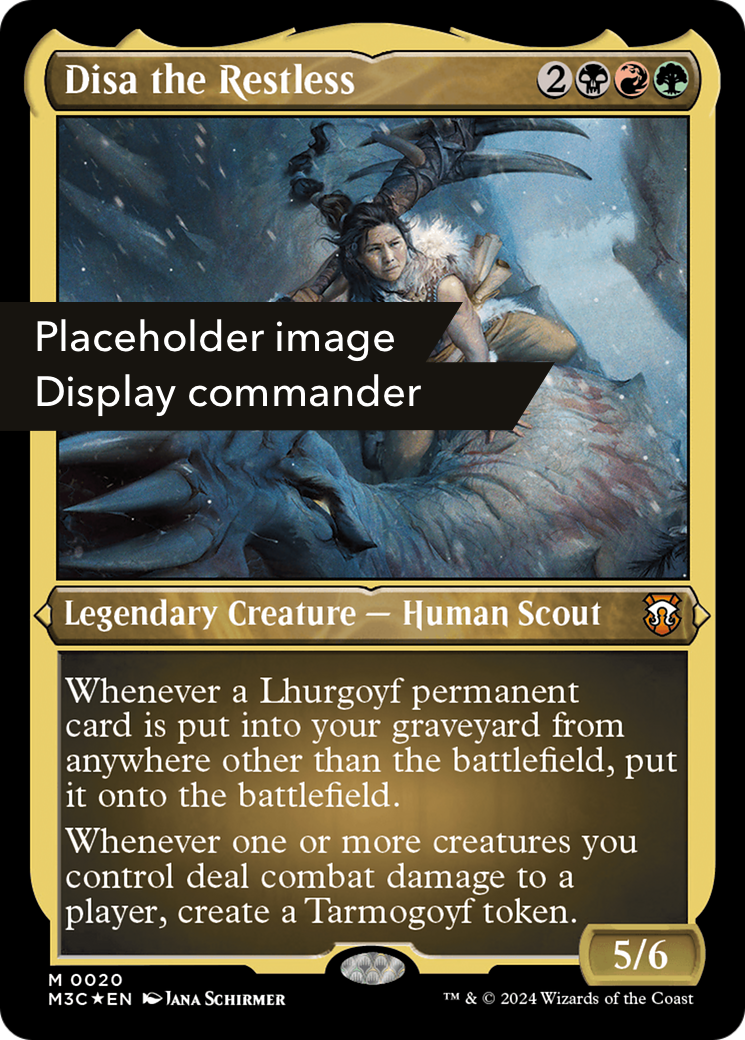 Image of Disa the Restless (Display Commander) (Ripple Foil) - Thick Stock (M3C-148) - Modern Horizons 3 Commander Foil