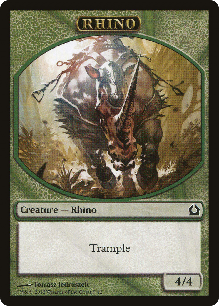 Image of Rhino Token (RTR-009) - Return to Ravnica Tokens