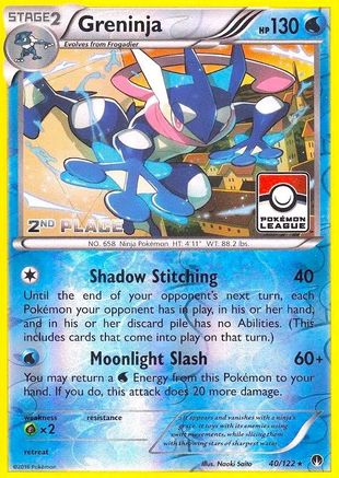 Image of Greninja 040/122  - Reverse Holofoil League & Championship Cards - Promo
