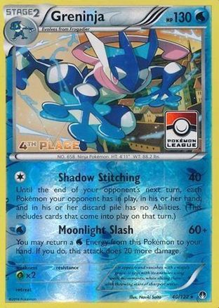 Image of Greninja 040/122  - Reverse Holofoil League & Championship Cards - Promo
