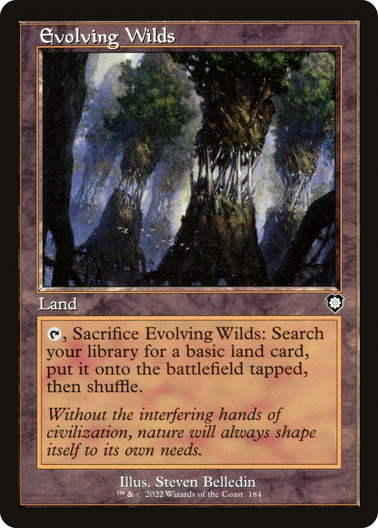 Image of Evolving Wilds (Retro Frame) (BRC-184) - The Brothers' War Commander