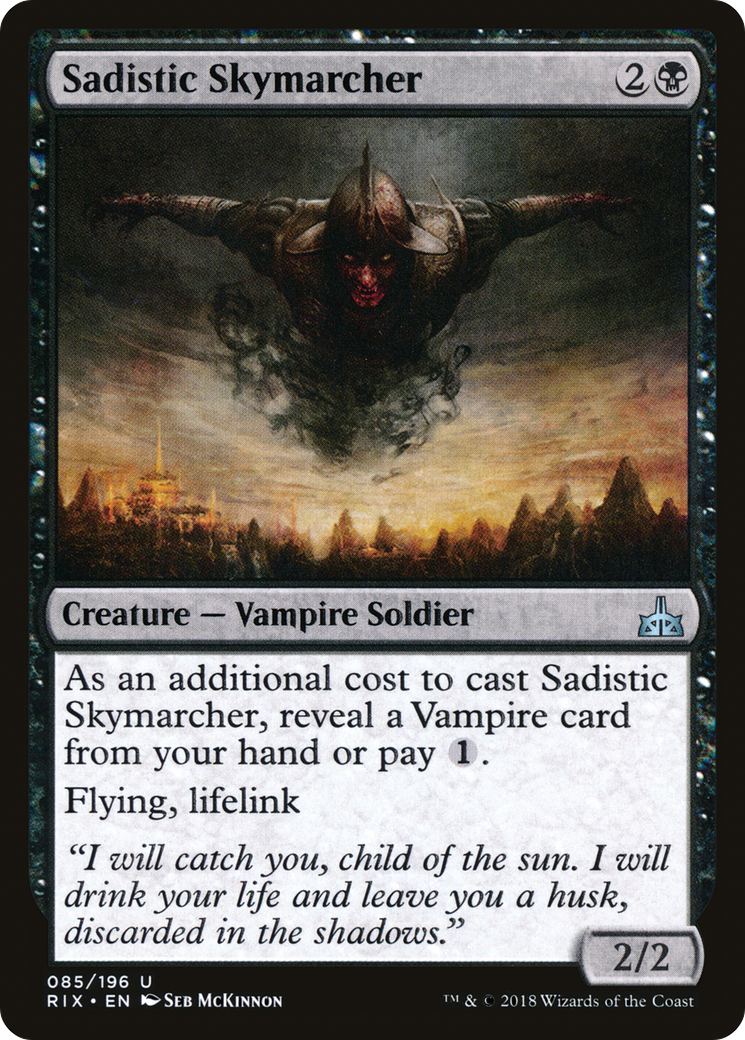 Image of Sadistic Skymarcher (RIX-085) - Rivals of Ixalan