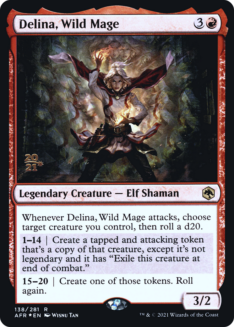 Image of Delina, Wild Mage (PRE-138) - Adventures in the Forgotten Realms Promos Foil