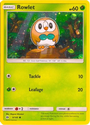 Image of Rowlet 009/149  - Holofoil Miscellaneous Cards & Products - Promo