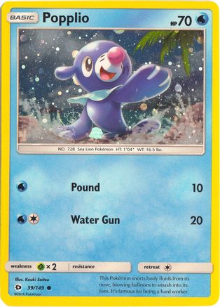 Image of Popplio 039/149  - Holofoil Miscellaneous Cards & Products - Promo