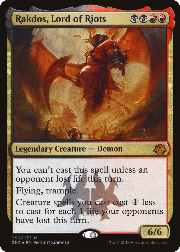 Image of Rakdos, Lord of Riots (GK2-052) - RNA Guild Kit Foil