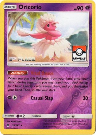 Image of Oricorio 055/145  - Reverse Holofoil League & Championship Cards - Promo