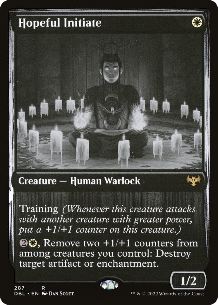 Image of Hopeful Initiate (DBL-287) - Innistrad: Double Feature Foil