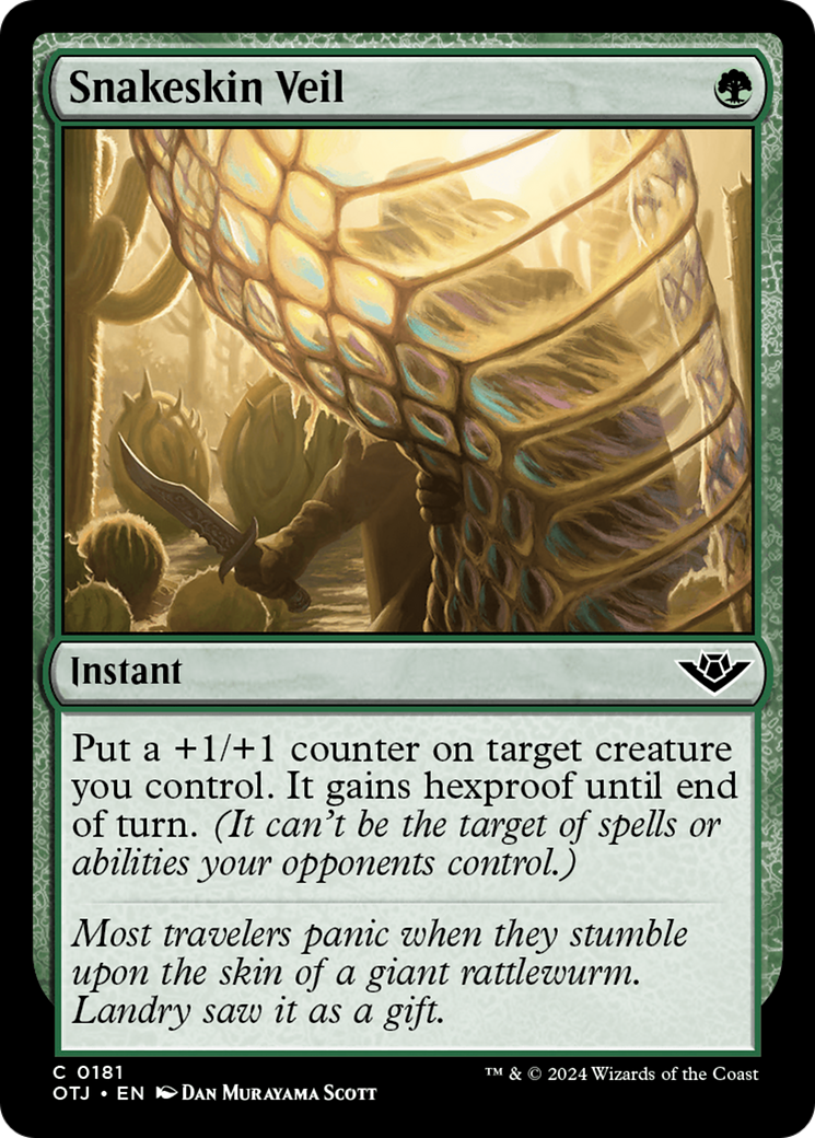 Image of Snakeskin Veil (OTJ-181) - Outlaws of Thunder Junction Foil
