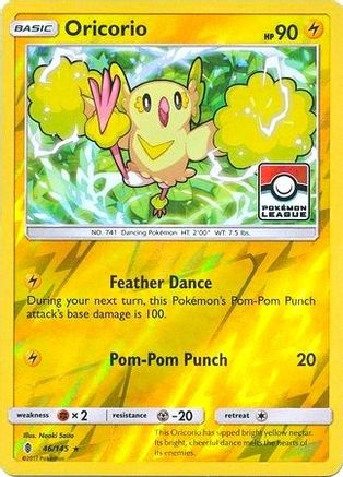 Image of Oricorio 046/145  - Reverse Holofoil League & Championship Cards - Promo