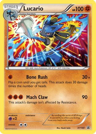 Image of Lucario XY140  - Holofoil XY Promos - Promo