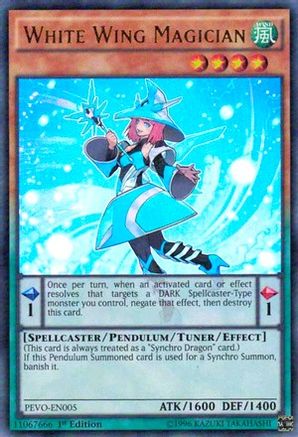 Image of White Wing Magician (PEVO-EN005) - Pendulum Evolution 1st Edition