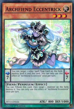Image of Archfiend Eccentrick (PEVO-EN026) - Pendulum Evolution 1st Edition
