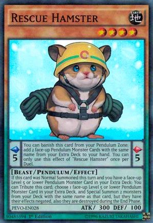 Image of Rescue Hamster (PEVO-EN028) - Pendulum Evolution 1st Edition