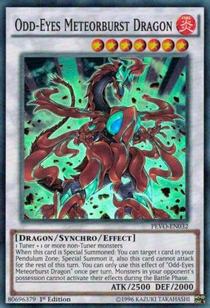 Image of Odd-Eyes Meteorburst Dragon (PEVO-EN032) - Pendulum Evolution 1st Edition
