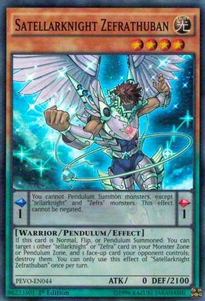 Image of Satellarknight Zefrathuban (PEVO-EN044) - Pendulum Evolution 1st Edition