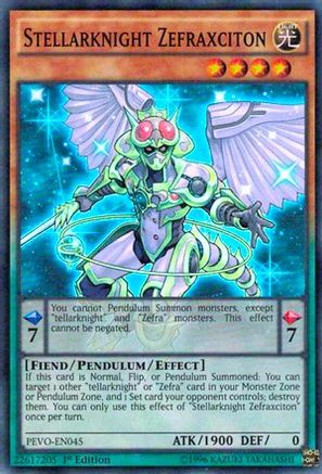 Image of Stellarknight Zefraxciton (PEVO-EN045) - Pendulum Evolution 1st Edition