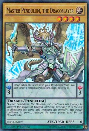 Image of Master Pendulum, the Dracoslayer (PEVO-EN059) - Pendulum Evolution 1st Edition