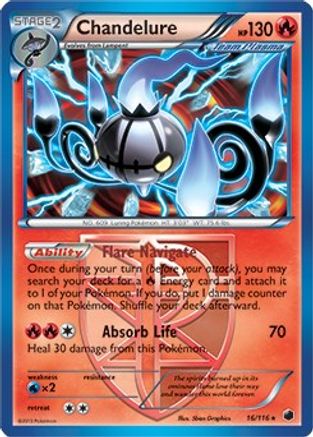 Image of Chandelure 016/116  Deck Exclusives - Rare