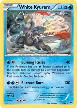 Image of White Kyurem 021/124  Deck Exclusives - Rare