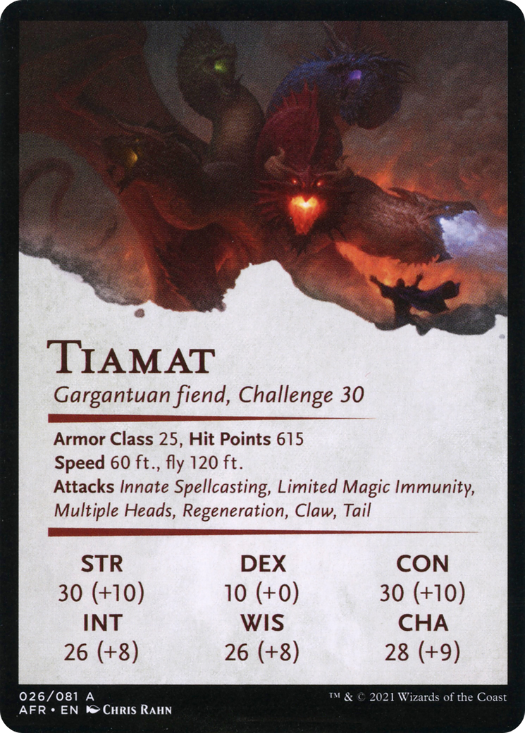 Image of Tiamat // Tiamat (AAFR-026) - Adventures in the Forgotten Realms Art Series (Borderless)