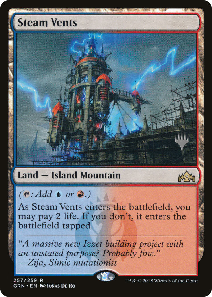 Image of Steam Vents (PPELD-257) - Guilds of Ravnica Promos Foil