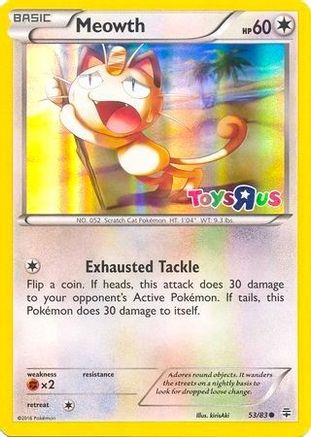 Image of Meowth 053/83  - Holofoil Miscellaneous Cards & Products - Promo