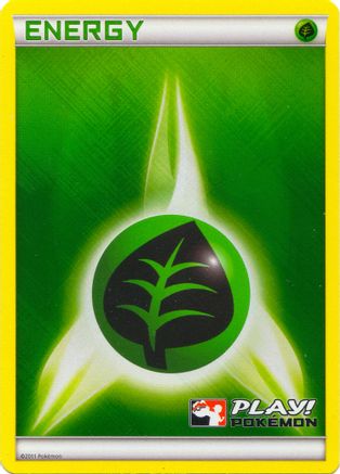 Image of Grass Energy (2011 Play! Pokemon)  - Holofoil League & Championship Cards - Promo