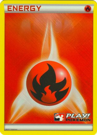 Image of Fire Energy (2011 Play! Pokemon)  - Holofoil League & Championship Cards - Promo