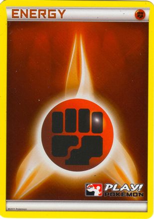 Image of Fighting Energy (2011 Play! Pokemon)  - Holofoil League & Championship Cards - Promo