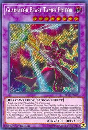 Image of Gladiator Beast Tamer Editor (BLLR-EN023) - Battles of Legend: Light's Revenge 1st Edition